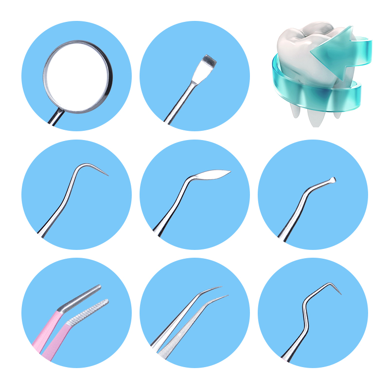 8 szt. Instrumentów dentystycz – Dental Mirror Probe recenzja i cena