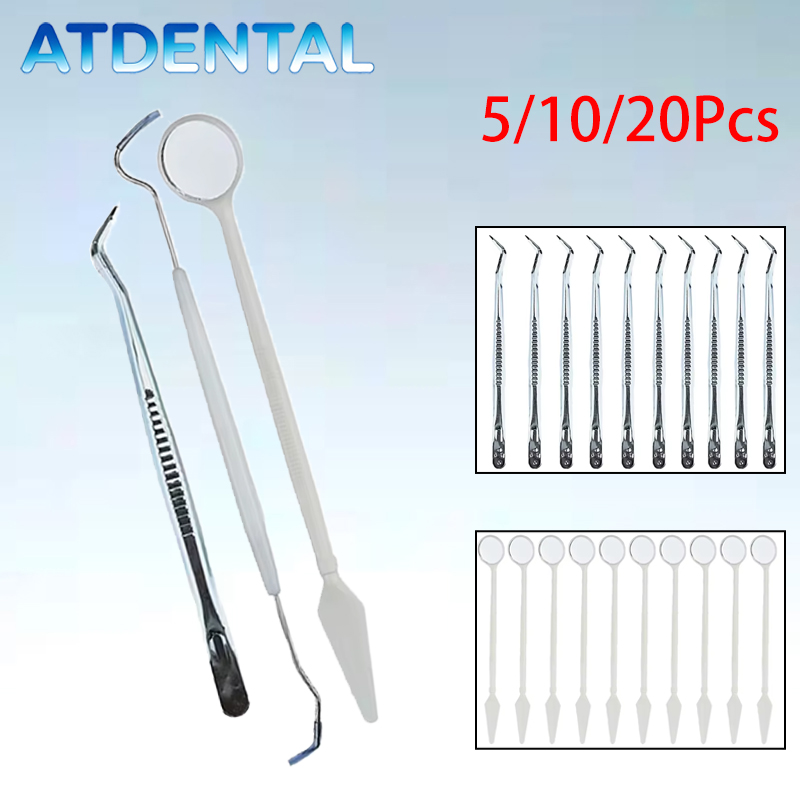 5/10/20 szt. Jednorazowy zesta – Dental Mirror Probe recenzja i cena